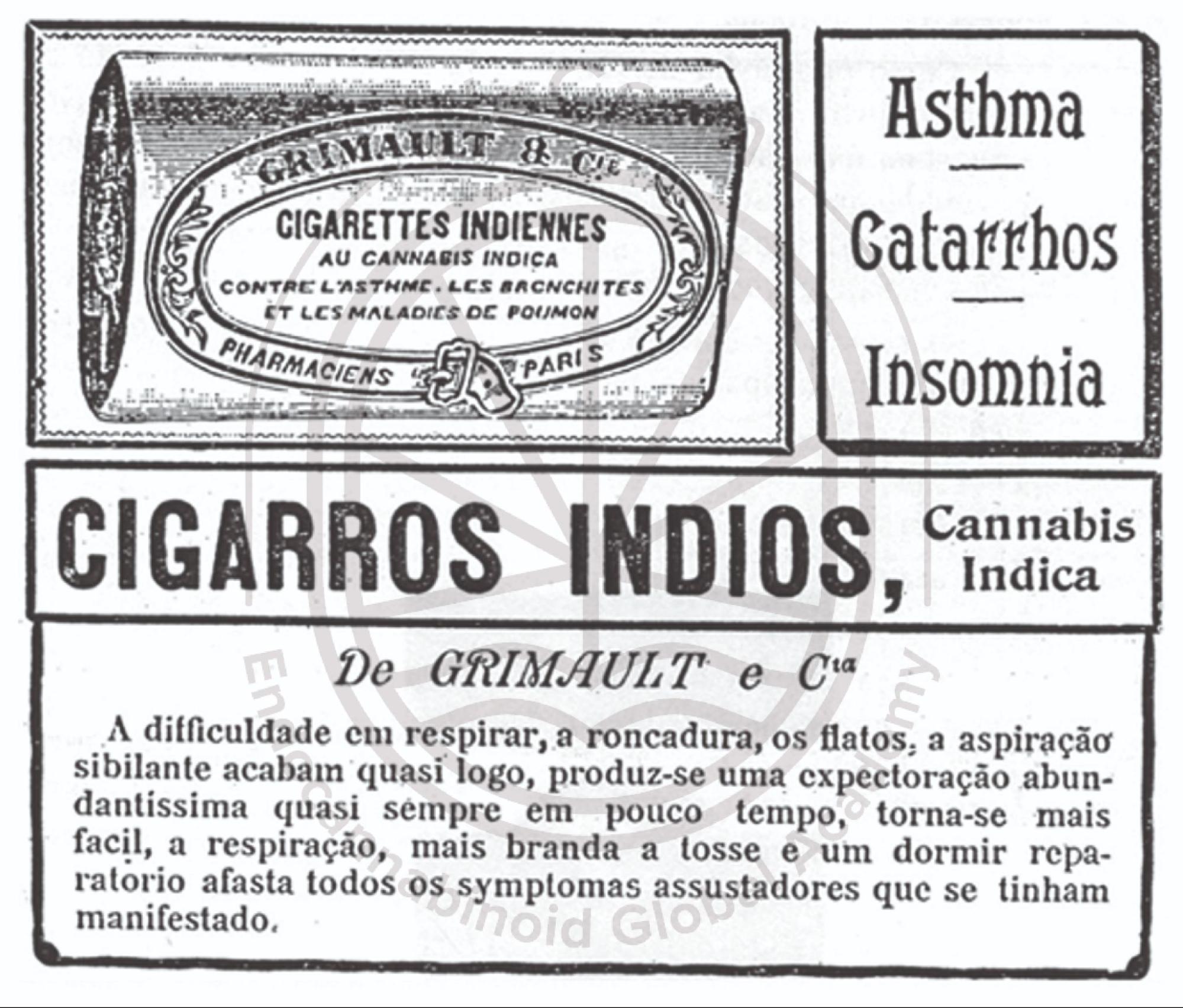 Rótulo dos “Cigarrinhos Indios”